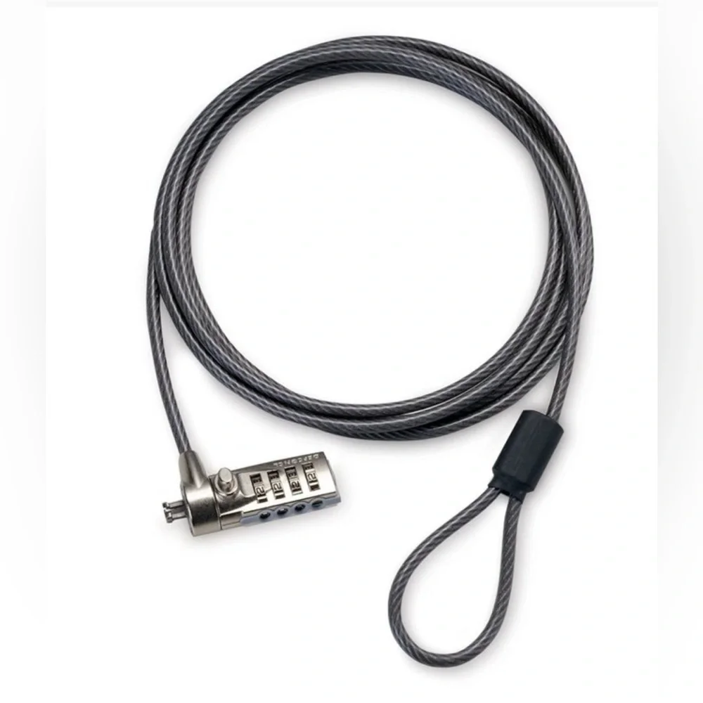 BNIP DEFCON CL LAPTOP CABLE LOCK WITH RESETTABLE COMBINATIONS 6.5ft CABLE LENGTH